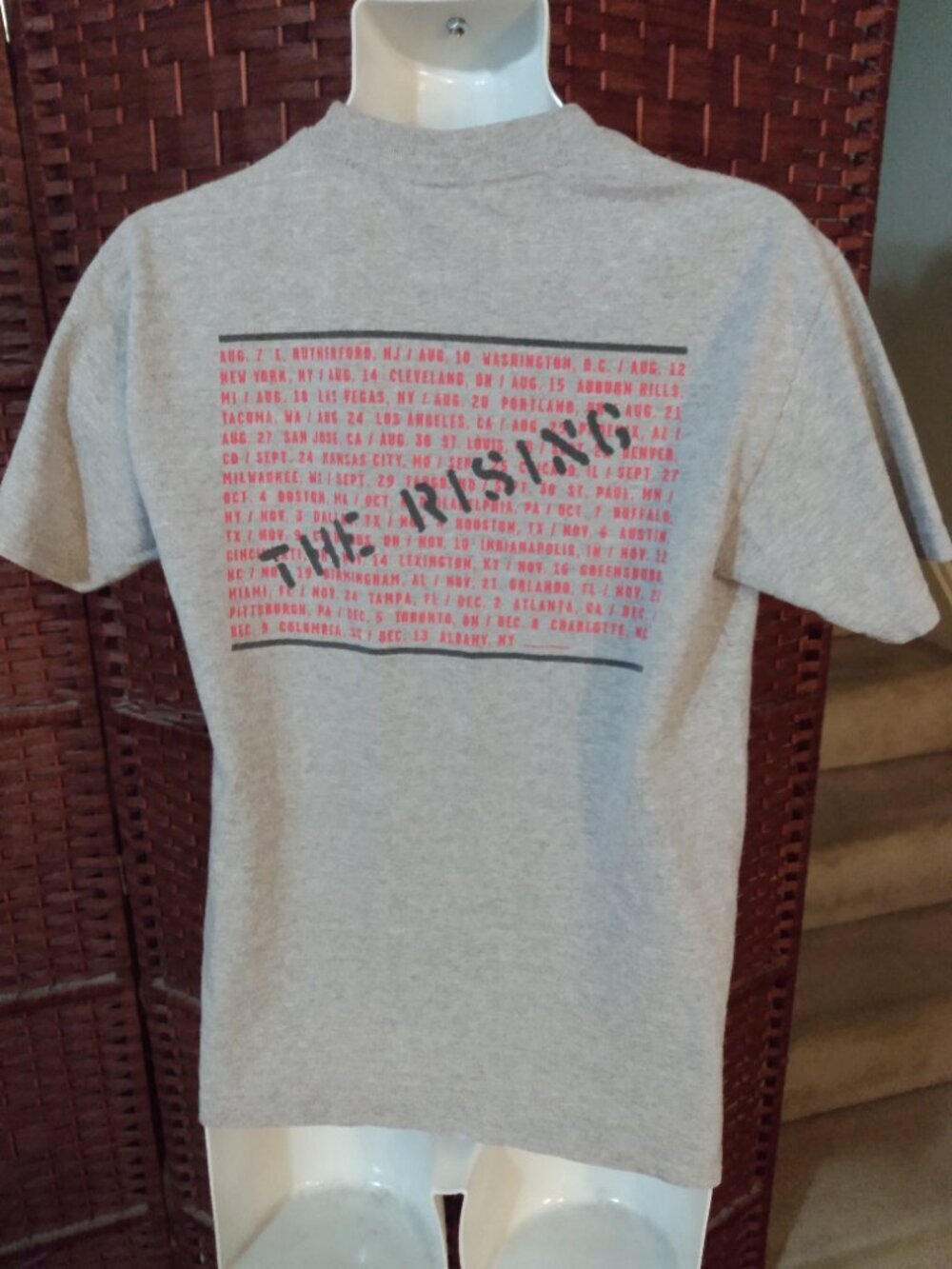 Vintage 2002 Bruce Springsteen The Rising Concert Tour T shirt Y2K - Picture 2 of 6